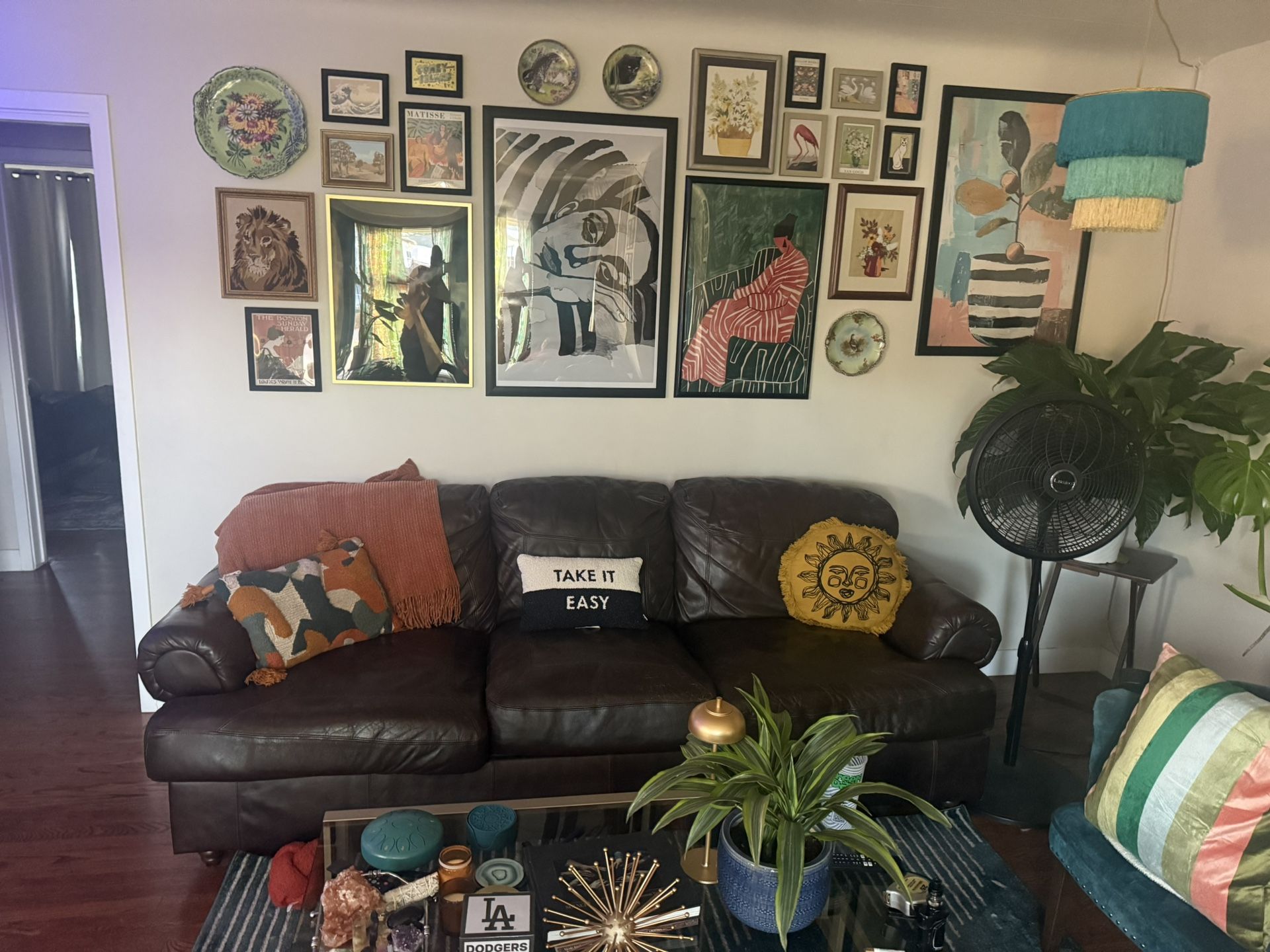 Leather couch