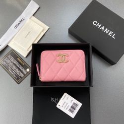 Chane1 Pink Wallet Of Lady New 