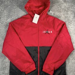 Nike Air Jordan Essentials Men's Woven Jacket Red Black 