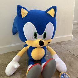 Sonic the Hedgehog plush 34 inch giant