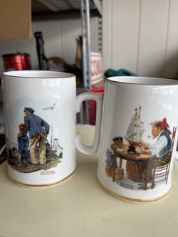 Norman Rockwell collectible mugs - $15.00 EACH