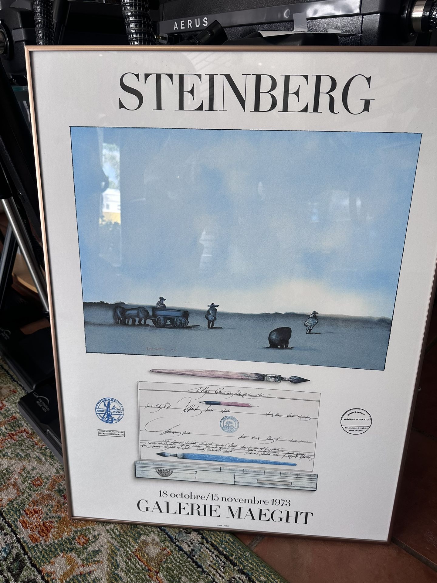 Saul Steinberg, Galerie Maeght, Poster.