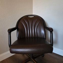 Douglas Caster Swivel Tilt Chair In Walnut and Mocha 