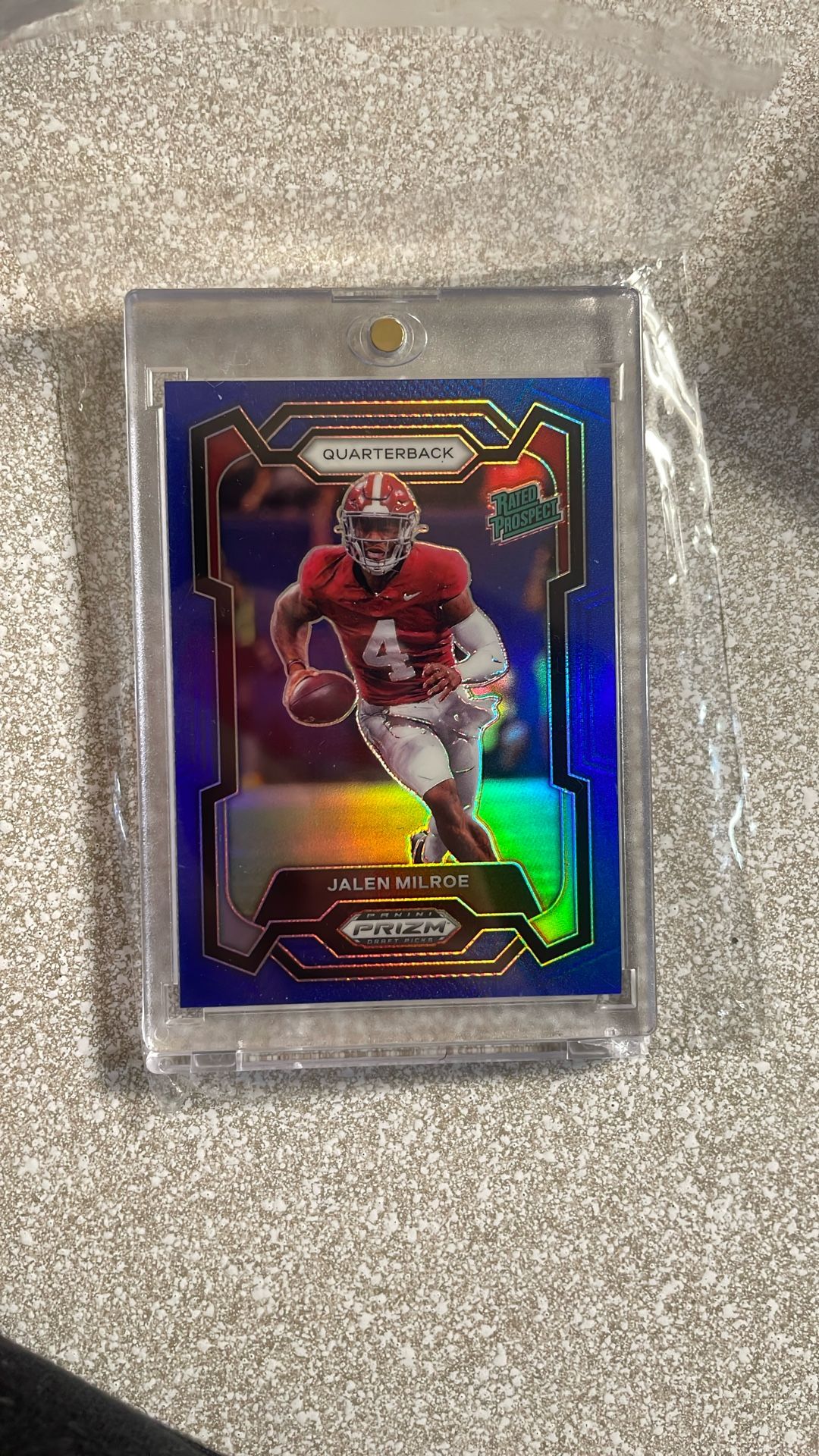 Jalen Milroe Rated Prospect Prizm Panini