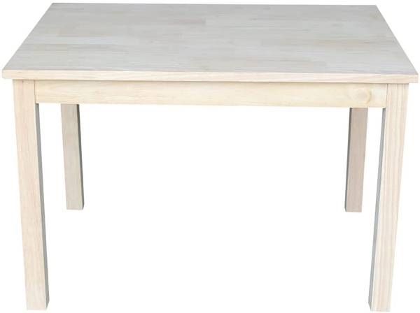 New-International Concepts Mission Juvenile Table, Unfinished
