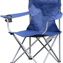 6 X Brand: FWHK Portable Lightweight Camping Chairs Foldable Beach Chairs for Leisure Fishing, Outing Party, Beach Barbecue, Office Lunch Break (Blue)