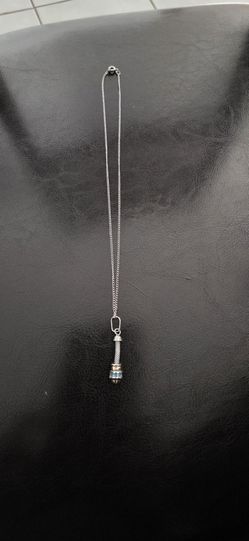 925 silver solido pendent w/chain
