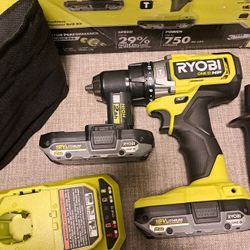 ONE+ HP 18V Brushless Cordless 1/2 in. Hammer Drill Kit with (2) 2.0 Ah Batteries, Charger, and Bag

