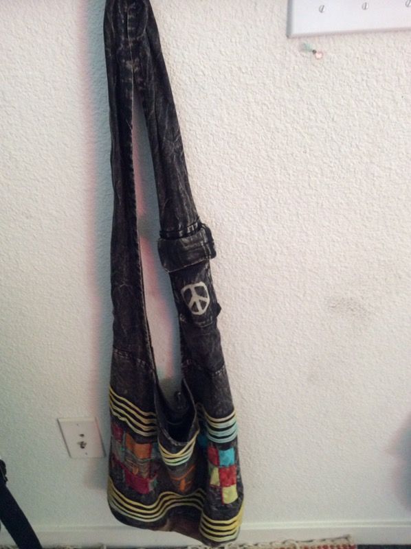 Peace sign satchel/purse
