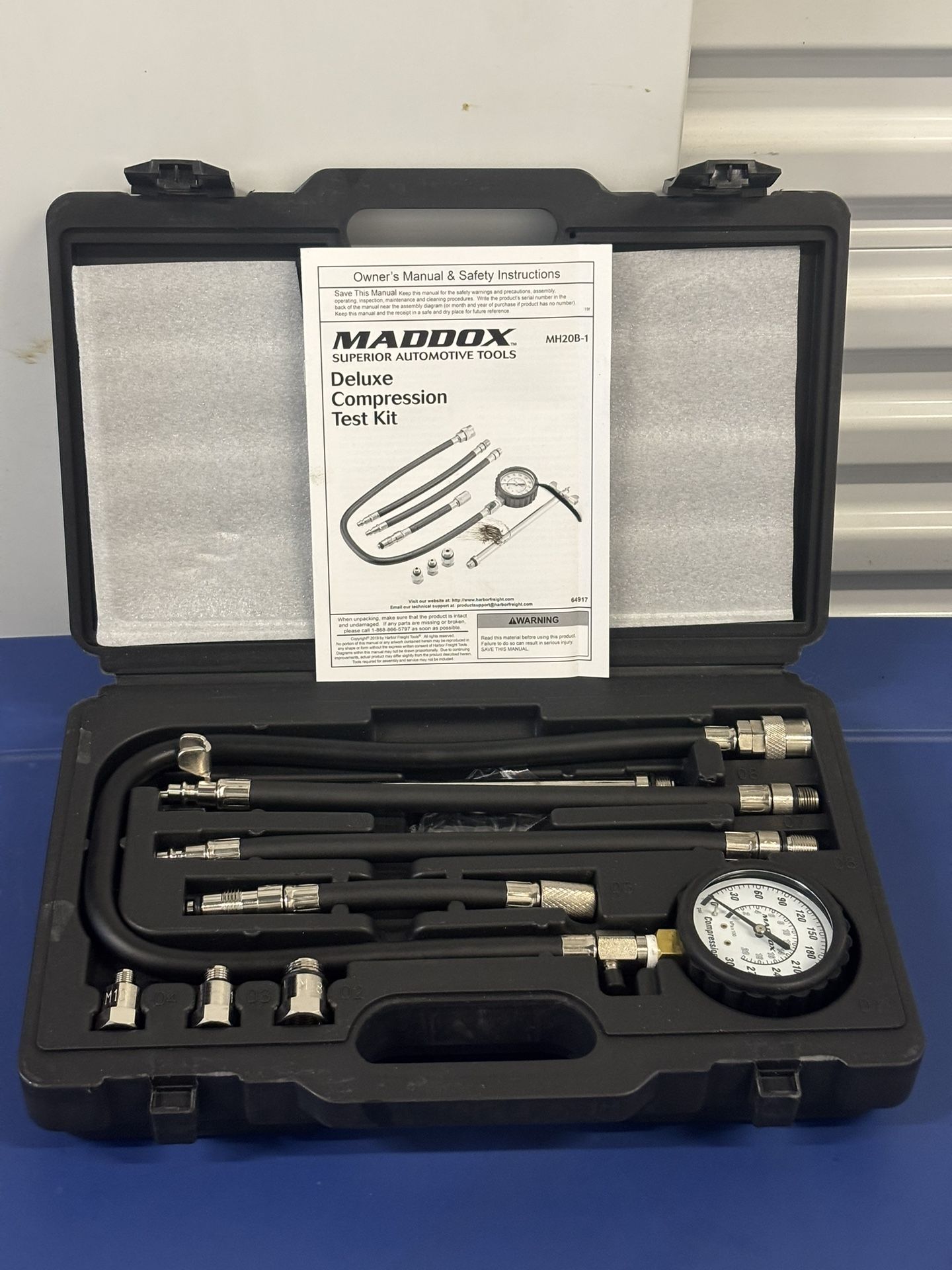 MADDOX Tools Deluxe Compression Test Kit, 10-Piece