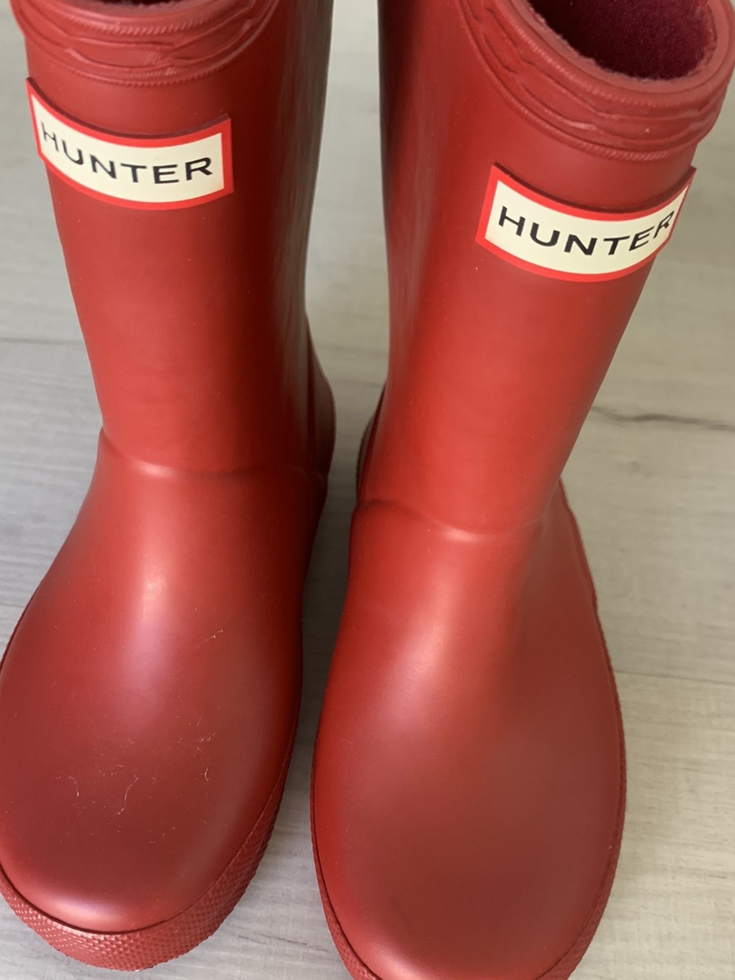 Kids Hunter Boots Red Size 11 BNIB