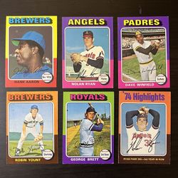 1975 Topps Baseball Complete Set 1-660 VG-NM in Binder Brett Yount RC Nolan Ryan Hank Aaron