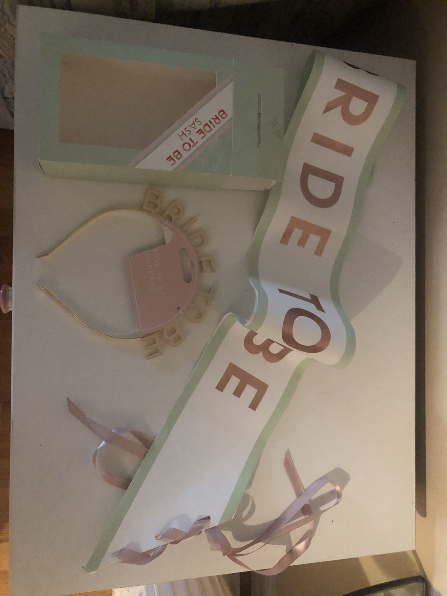 “Bride To be” Headband and sash