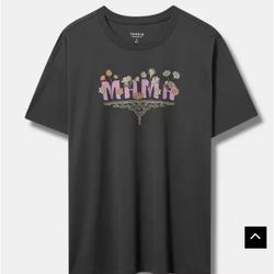 Torrid Mama Floral Oversized Heritage Jersey Tunic Tee Size 2 NWOT 