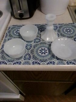 Milk Glass Items 