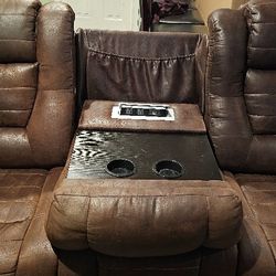 Electric Leather Recliner Sofa