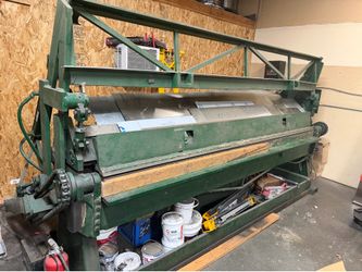 Industrial 10FT Hydraulic Sheet Metal Brake – 18-Gauge HVAC Fabrication Machine