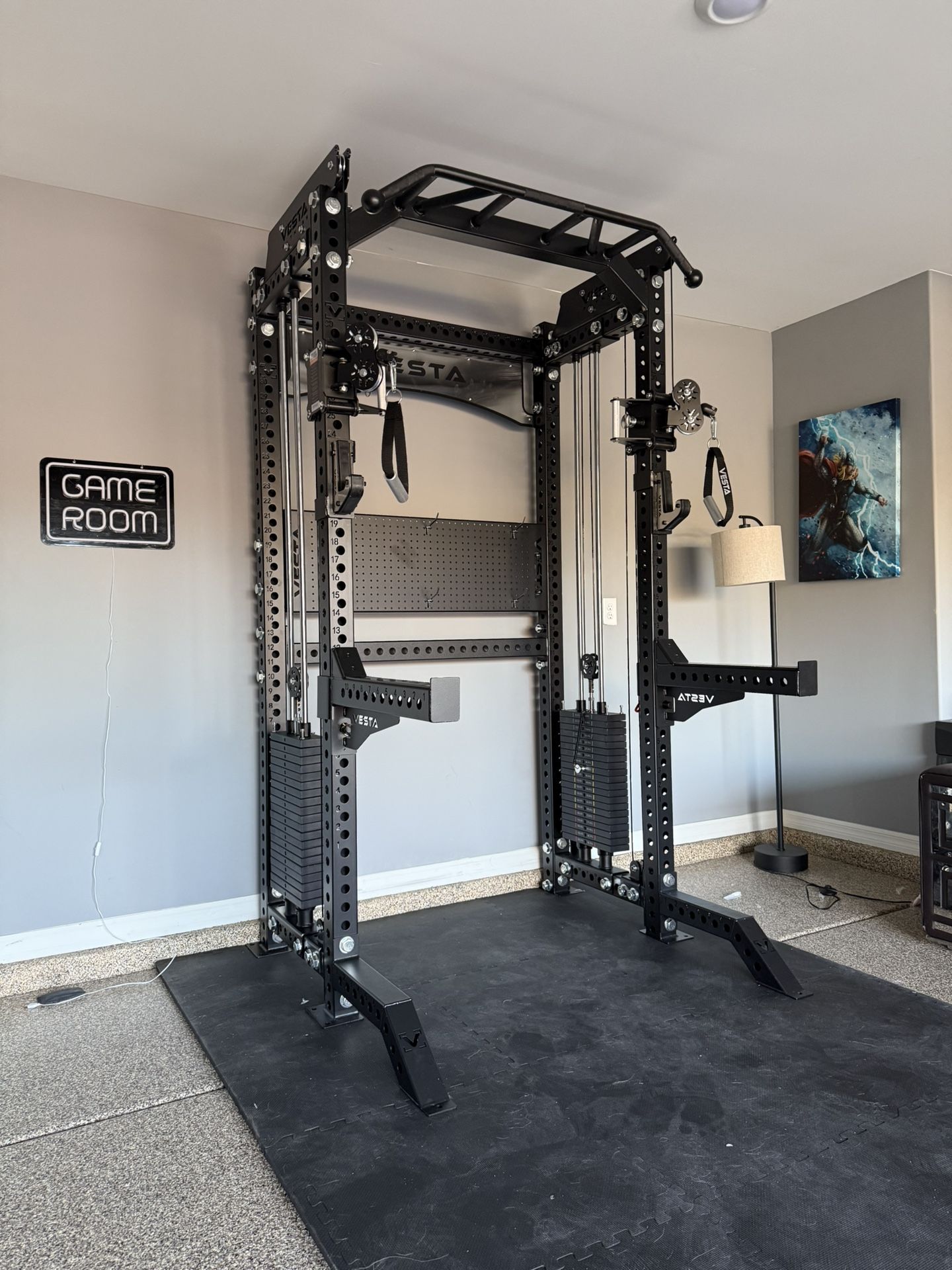 Vesta Fitness PRO SERIES 2-1 Ultimate Half Rack Functional Trainer/Gym Equipment/ Home Gym/ Fitness/ FREE DELIVERY 🚚