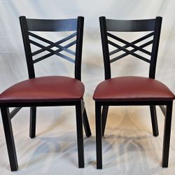 Black And Burgundy Chairs 