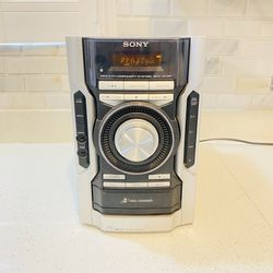 Sony HCD-EC55 Mini Hi-Fi Component 3 CD Changer MP3 Compact Disc Receiver Works