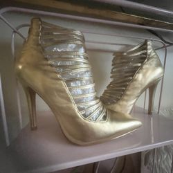 ALDO Strappy Gold Astevia Heels  