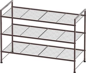 NEW Simple Trending 3-Tier Expandable Shoe Rack – Bronze.