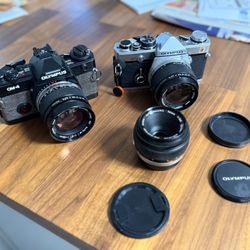 Olympus OM Film Camera Kits With Lenses