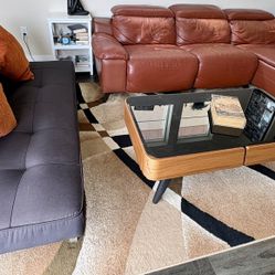 Sofa Sectional Top Grain Leather 