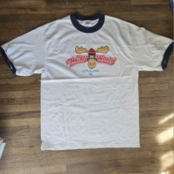   WALLEY  WORLD MOOSE  RINGER NATIONAL LAMPOO VACATION ADULT UNISEX  XL  SIZE  T-SHIRT 