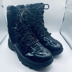 Galls Boots  Size 6.5 M  Hi Gloss Duty Black Police/Law Enforcement