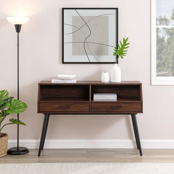 44" Contemporary 2-Drawer Entry Table(New In A Box)