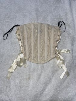 Lace Ribbon Corset Top 