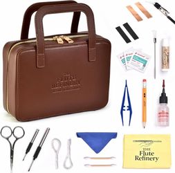 The Flute Refinery Essential Care Kit 16-Piece Flute & Piccolo Cleaning Set