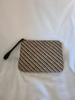 Patricia Nash woven Raffia Cassini wristlet