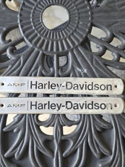 .Harley Davidson AMF Boattail FX Tank Badges