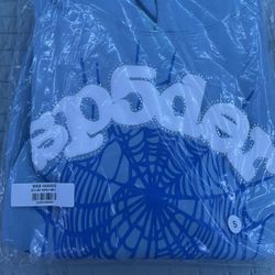 Light Blue Sp5der Hoodie 