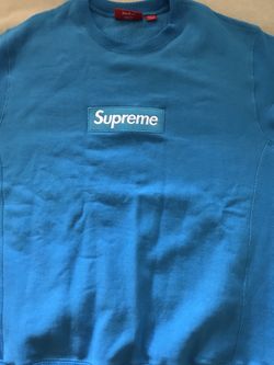 Supreme box logo Crewneck FW18 (Royal Blue )