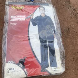 Spirit Halloween Kids' Mechanic Jumpsuit Costume in child size X-Large (14–16)