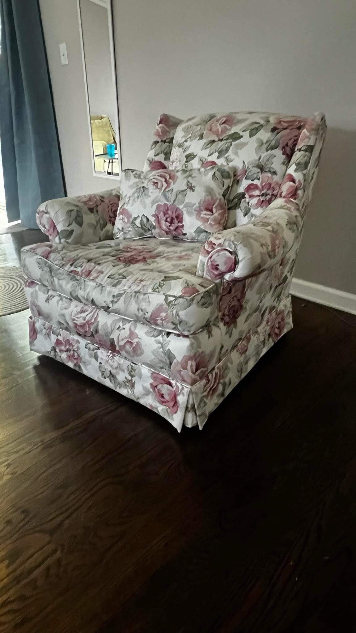 Vintage Floral Armchair Couch