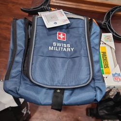 Swiss Military Blue Toiletry Bag (TB-3) Easy to Carry Water resistant 