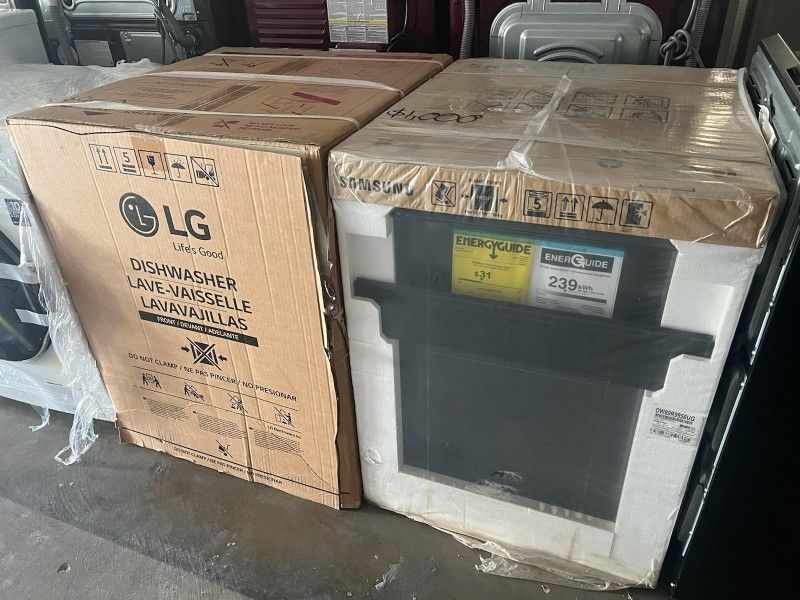 New Samsung Dishwashers Black Stainless Steel 24"Width