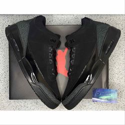Jordan 3 Black Cat 13 Men
