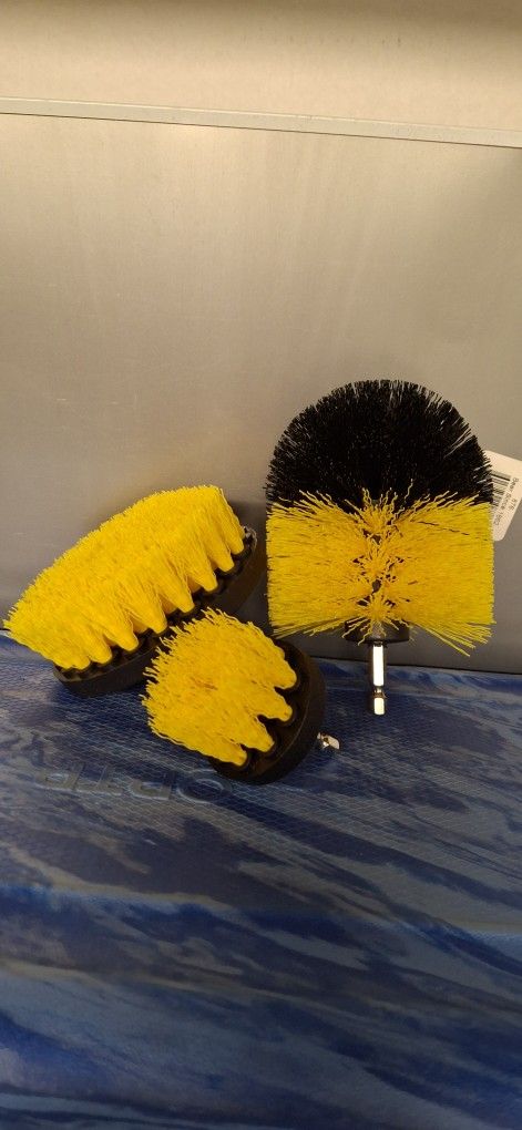 3 PIECE BRUSH SET FOR HEX DRILL