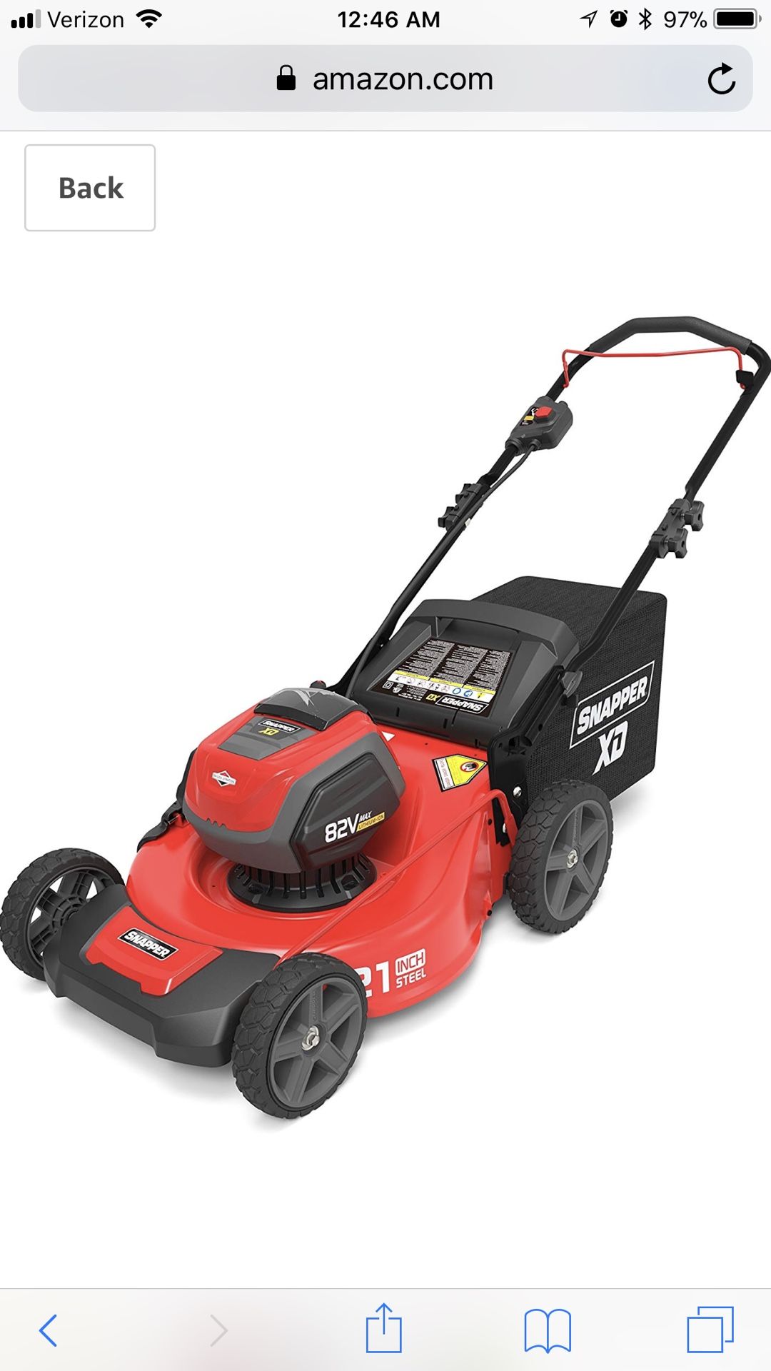 Snapper XD 82V Lawn Mower