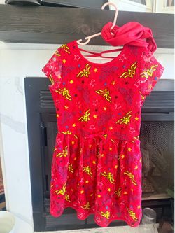 Wonder Woman girls dress/headband