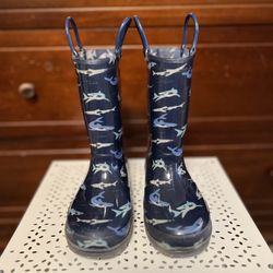EUXTERPA Kids Light-Up Rain Boots – Size 1 Little Kid – Excellent Condition