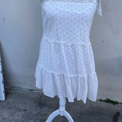 White Flows Dress