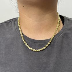 14K Gold Rope Chain 20”