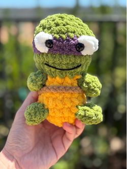 Crochet Teenage Mutant Ninja Turtle plushie