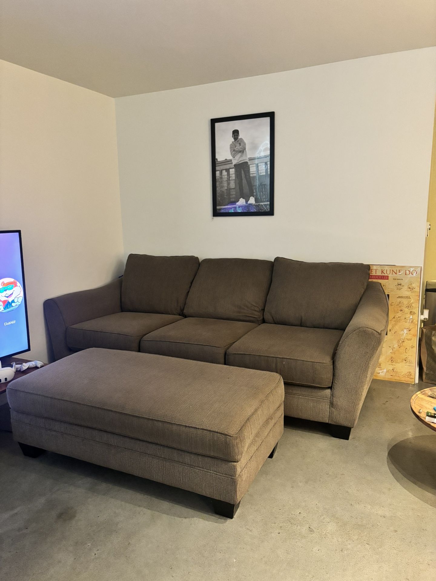 Couch, Ottoman, & Loveseat
